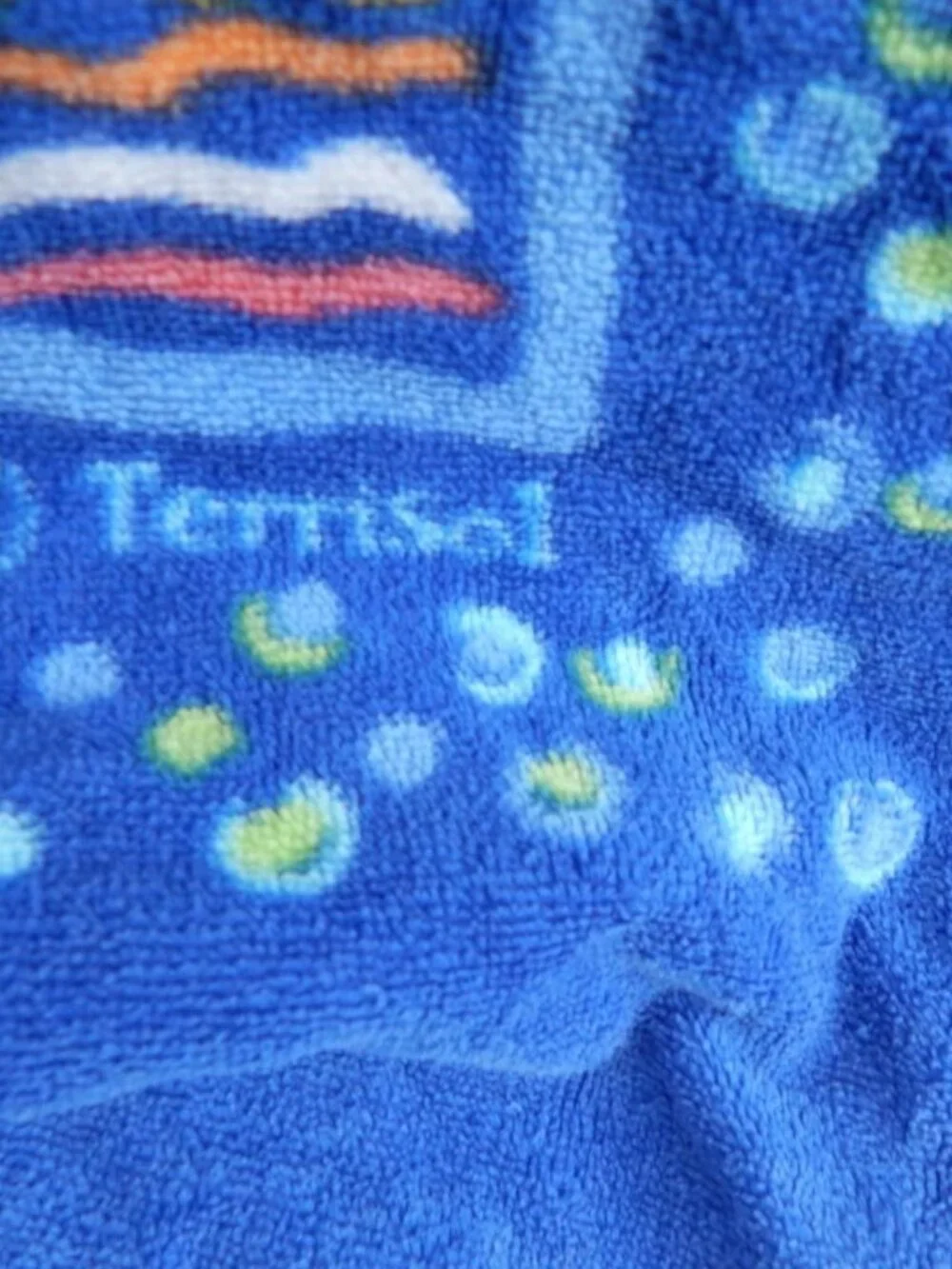 Terrisol Beach Towel Blanket FISH Large Hard to Find SUMMER BEACH Pool Party